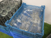 14 x Crates of 197 Pieces of Assorted Glassware to Include: 25 x Shot Glasses, 12 x Beer Glasses, 8 x Stemless Glasses, 53 x Utopia Madrid Tumblers, 34 x Stemless Wine Glasses, 6 x Champagne Flutes, 28 x Ribbed High Ball Glasses & 31 x Ribbed Tumbler Glas - 5