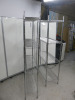 2 x 4 Shelf Chrome Wire Racks, Size H182 x W100 x D30cm. - 2