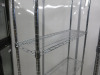 2 x 4 Shelf Chrome Wire Racks, Size H182 x W100 x D30cm. - 3