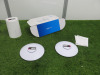 Pair of Anatel Unifi 6 Lite, Model U6-Lite. Comes with Alcatel LTE cat7 Home Station with Power Supply.