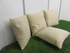 4 x Beige Cushions, Size 44 x 44cm. - 3