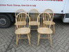 5 x Wooden Spindle Back Dining Chairs.