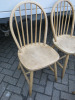 5 x Wooden Spindle Back Dining Chairs. - 3