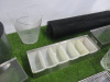 Quantity of Bar Accessories to Include: 2 x Metal Wine Coolers, 2 x Castel Firmian Plastic Wine Coolers, 1 x Ice Bucket with Lid & Scoop, 1 x Cut Glass Water Jug, 3 x Condiment Boxes, Assorted Cocktail Shakers &Strainers, Part Roll of Black Bar Liner & 2 - 4