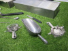 Quantity of Bar Accessories to Include: 2 x Metal Wine Coolers, 2 x Castel Firmian Plastic Wine Coolers, 1 x Ice Bucket with Lid & Scoop, 1 x Cut Glass Water Jug, 3 x Condiment Boxes, Assorted Cocktail Shakers &Strainers, Part Roll of Black Bar Liner & 2 - 11
