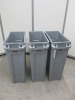 3 x Rubbermaid Slim Jim Bins, 87L.