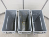 3 x Rubbermaid Slim Jim Bins, 87L. - 3