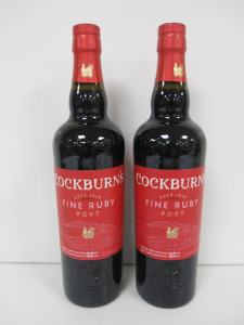 2 x Bottles of Cockburn's Fine Ruby Port, 75cl.