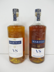 2 x Bottles of Martell VS Cognac, 70cl.