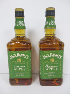 2 x Bottles of Jack Daniel's Crisp & Delicious Tennessee Apple Whiskey, 70cl.