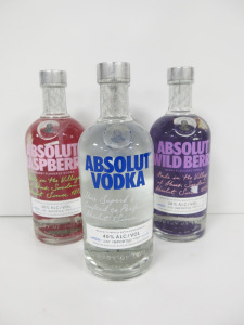 4 x Bottles of Absolut Vodka to Include: 2 x Original & 2 x Flavoured, 70cl.