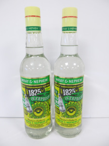 2 x Bottles of Wrey & Nephew 200th anniversary Edition Overproof White Rum, 70cl.