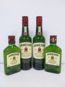 4 x Bottles of Jameson Irish Whisky: 2 x 35cl & 2 x 20cl.