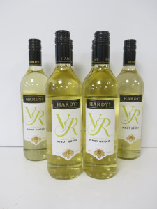 6 x Bottles of Hardy's VR Pinot Grigio, 750ml.