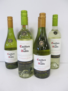 6 x Bottles of Assorted Casillero Del Diablo White Wine to Include; 4 x Chardonnay 2024 & 2 x Sauvignon Blanc 2025, 750ml.