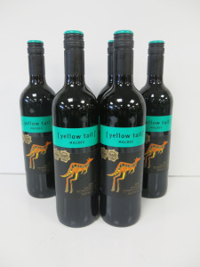 6 x Bottles of Yellow Tail Malbec Red Wine, 750ml.