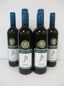 6 x Bottles of Barefoot Malbec Red Wine, 750ml.