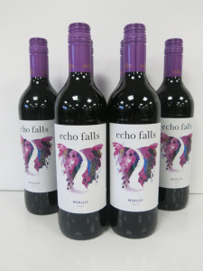 6 x Bottles of Echo Falls Merlot Red Wine, 750ml.