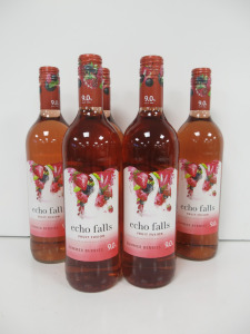 6 Bottles of Echo Falls Fruit Fusion Summer Berries Wine, 750ml.