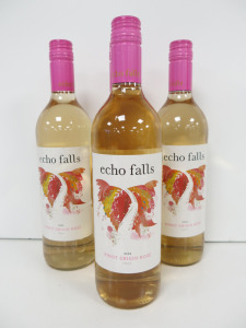 4 x Bottles of Echo Falls Pinot Grigio Rose Wine, 2023, 750ml.