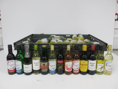 180 x Bottles of 187ml Wine to Include: 77 x White, 53 x Red, 20, Rose, 5 x Prosecco & 25 x Cherry.