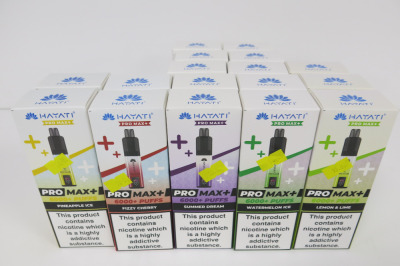 17 x Hayati Pro Max+ 6000+ Puffs Vapes in Assorted Flavours.