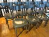 9 x Fameg Wooden Dining Chairs Painted Grey. - 2