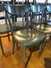 9 x Fameg Wooden Dining Chairs Painted Grey. - 3