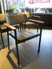 4 x Emu Metal Chairs with Wood Armrests & 2 x Black Faux Leather Seat Pads. - 3