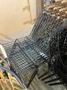 4 x Black Wire Outdoor Lounge Chairs. - 2