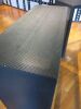 2 x Mobile Dark Grey Metal Mesh Console Tables. Size H95cm x W100cm x D40cm. - 3