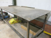 2 x 8'x 4' Metal Welding Tables. - 2