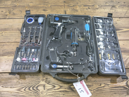 SGS Pneumatic Impact Wrench Kit in Plastic Case.