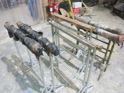 5 x Pairs of Assorted Size and Style Metal Bandstands.