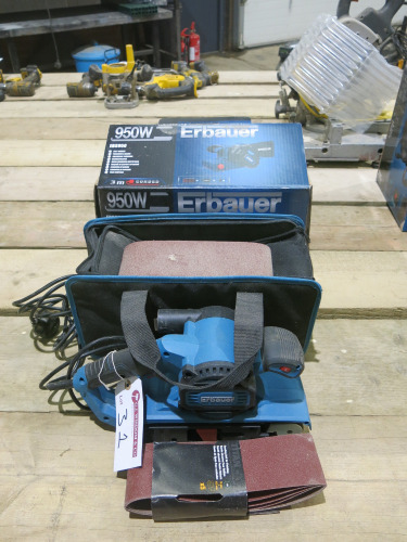 Erbaur 950w EBS950 240v Belt Sander with Case and Original Box.