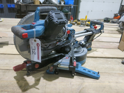 Erbaur EMIS254S Sliding Compound Mitre Saw.