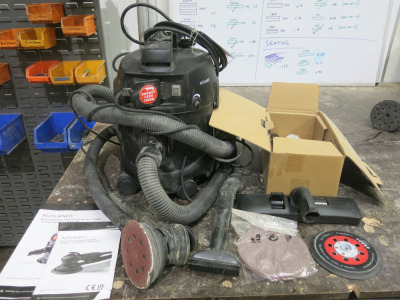 Rutlands R8552 Orbital Sander with Extraction Hoover & Manuals.