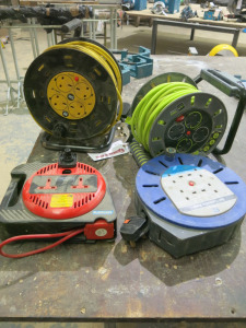 4 x Assorted Reel Extension Leads.
