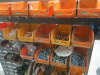2 x BHS Parts Bins on Frames Including All Loose Boxes of Screws on Shelf. - 2
