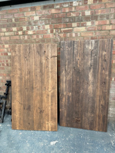 2 x 160cm x 85cm x 3.5cm Thick Wood Table Tops.