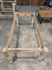 173cm x 81cm Pine Wood Table Base with Turned Legs. - 3
