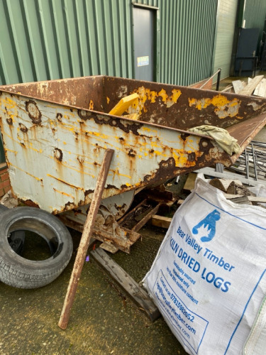 Old Tipping Skip for Use with Forklift.