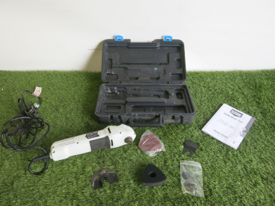 MacAllister MSMT300QC Multi-Tool, in Original Carry Case with Accessories.