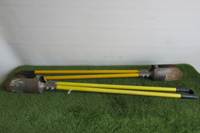 2 x Yellow Post Hole Diggers.