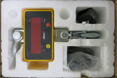 Gram C3-500 Industrial Crane Scale, Max Weight 500kg, with Original Parts & Box.