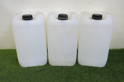 3 x Large White Containers with Lids.