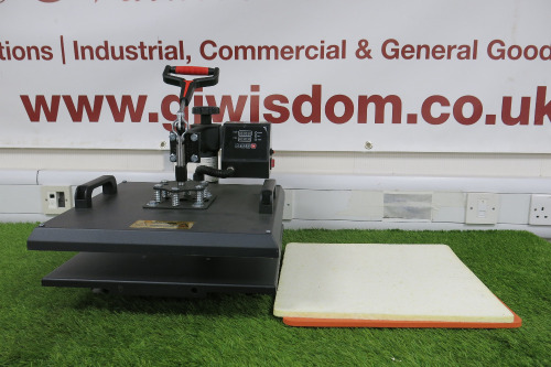 Creworks XYD-003 Black Swing-Away Heat Press Machine, Comes with 2 x Press Pads & Manual.