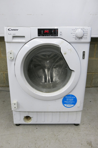 Candy White Under-Counter Washing Machine, Model CBWM914D-80.