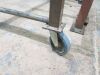 4 x Heavy Duty Metal Feed Roller Stands and Metal Skeleton Frame Heavy Duty Work bench on Wheels & 1 x Other Smaller. - 4