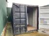 20ft Shipping Container Painted Black (As Viewed). - 3